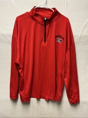 Knights Apparel Red Long Sleeve Quarter-Zip Pullover UNLV Sz XXL A20